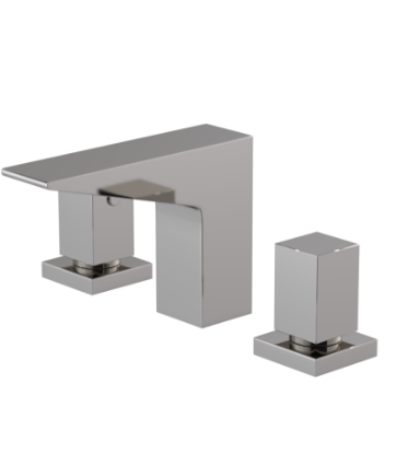 Rubinet 1ARSQ Widespread Lav Set (Less Drain)