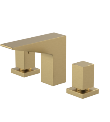 Rubinet 1ARSQ Widespread Lav Set (Less Drain)