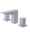 Rubinet 1ARSQ Widespread Lav Set (Less Drain)