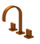 Rubinet 1ARTQ Widespread Lav. Set. (Less Drain)