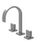 Rubinet 1ARTQ Widespread Lav. Set. (Less Drain)