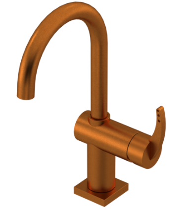 Rubinet 1KLAL Single Hole Dual Handle Lav Set (8 7/8 AeratTo Deck) (Less Drain)