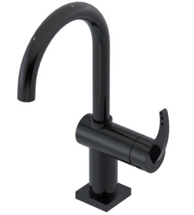 Rubinet 1KLAL Single Hole Dual Handle Lav Set (8 7/8 AeratTo Deck) (Less Drain)