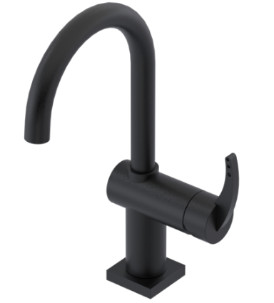 Rubinet 1KLAL Single Hole Dual Handle Lav Set (8 7/8 AeratTo Deck) (Less Drain)