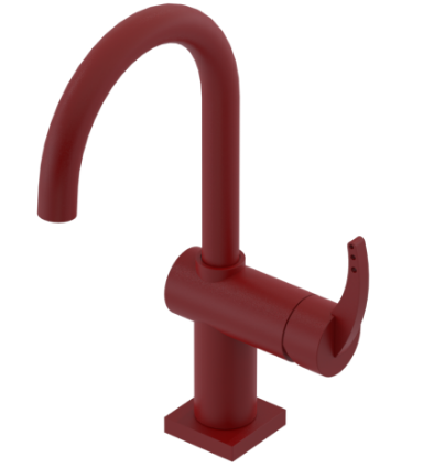 Rubinet 1KLAL Single Hole Dual Handle Lav Set (8 7/8 AeratTo Deck) (Less Drain)