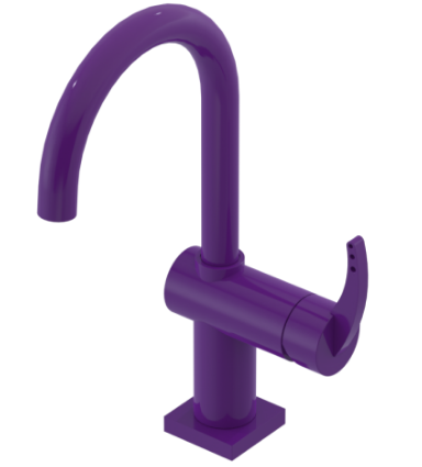 Rubinet 1KLAL Single Hole Dual Handle Lav Set (8 7/8 AeratTo Deck) (Less Drain)