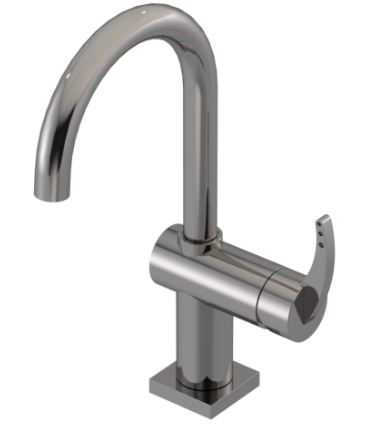 Rubinet 1KLAL Single Hole Dual Handle Lav Set (8 7/8 AeratTo Deck) (Less Drain)