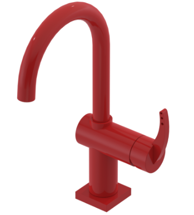 Rubinet 1KLAL Single Hole Dual Handle Lav Set (8 7/8 AeratTo Deck) (Less Drain)