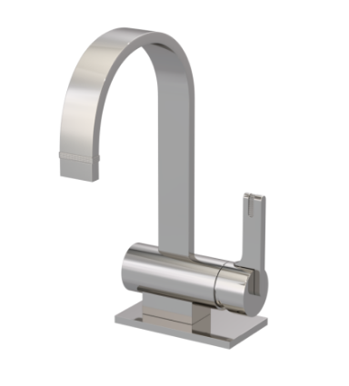 Rubinet 1KRTL Single Control Lav. Set with Extended Base (Less Drain)