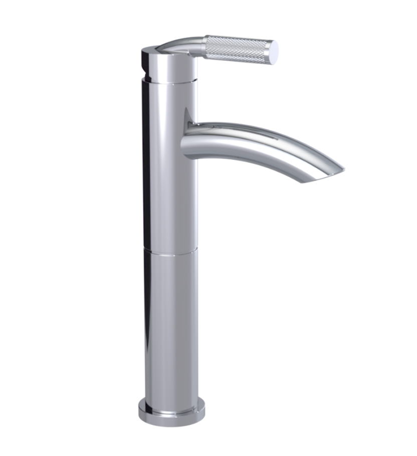 Rubinet 1NHOL Single Control Lav Set With Extended Base (8 5/16 AeratTo Deck) (Less Drain