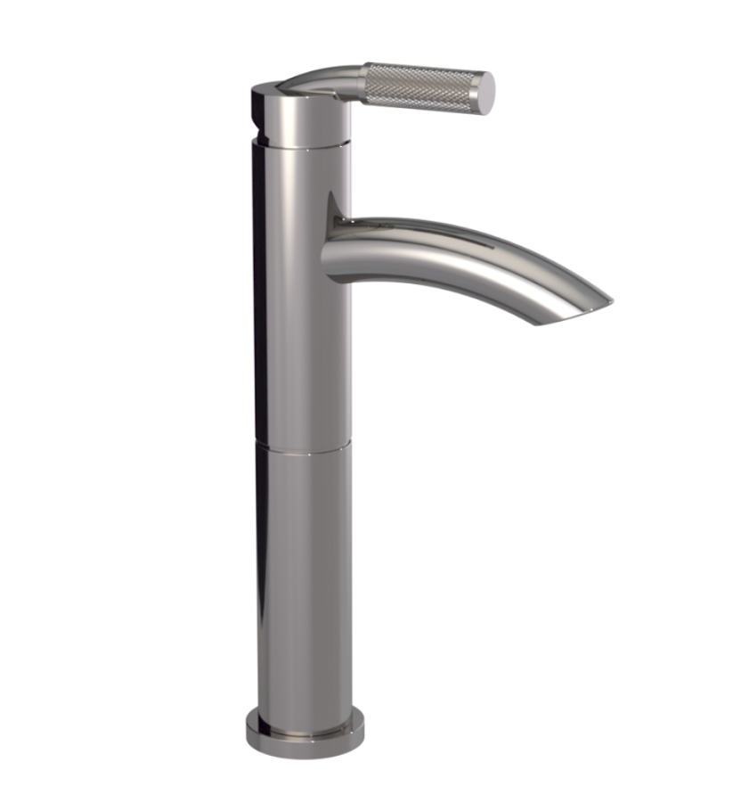 Rubinet 1NHOL Single Control Lav Set With Extended Base (8 5/16 AeratTo Deck) (Less Drain