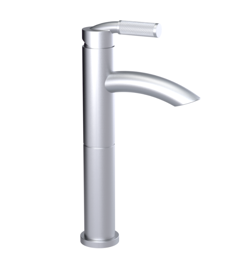 Rubinet 1NHOL Single Control Lav Set With Extended Base (8 5/16 AeratTo Deck) (Less Drain