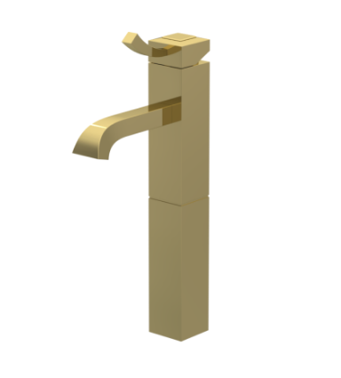 Rubinet 1NICL Single Control Lav Set With Extended Base (8 5/8 AeratTo Deck) (Less Drain)