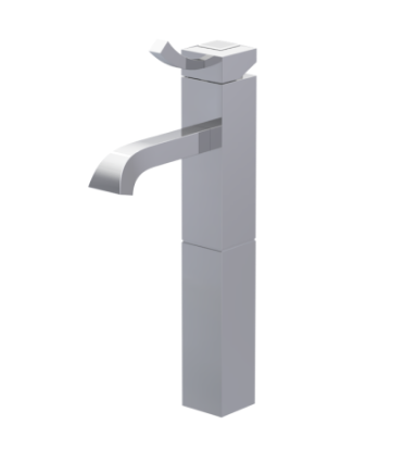 Rubinet 1NICL Single Control Lav Set With Extended Base (8 5/8 AeratTo Deck) (Less Drain)
