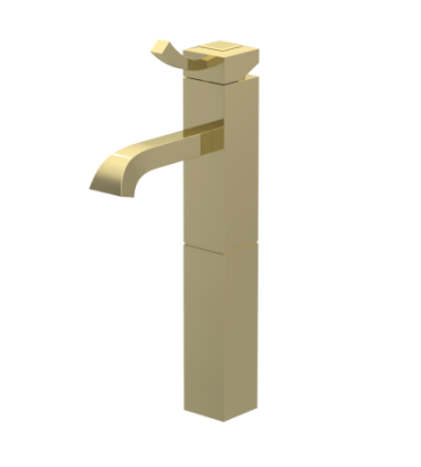 Rubinet 1NICL Single Control Lav Set With Extended Base (8 5/8 AeratTo Deck) (Less Drain)