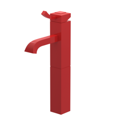 Rubinet 1NICL Single Control Lav Set With Extended Base (8 5/8 AeratTo Deck) (Less Drain)