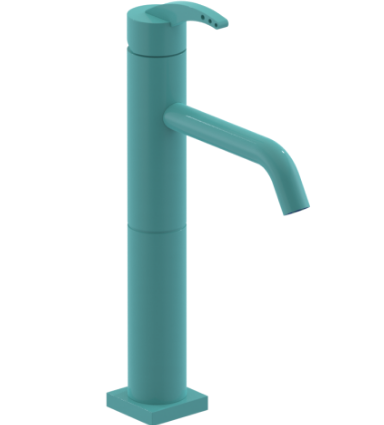 Rubinet 1NLAL Single Control Lav Set With Extented Base (7 3/4 AeratTo Deck) (Less Drain)