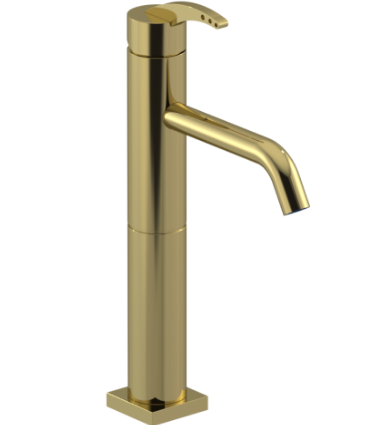 Rubinet 1NLAL Single Control Lav Set With Extented Base (7 3/4 AeratTo Deck) (Less Drain)