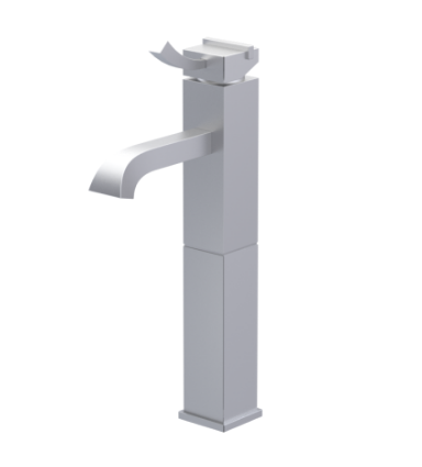 Rubinet 1NMQL Single Control Lav Set With Extended Base (8 9/16 AeratTo Deck) (Less Drain)