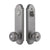 Emtek 5318CRH 2-PT Lock Key in Knob/ Lever Single Cyl , Annapolis Plate , Cortina Lever , RH - Parent