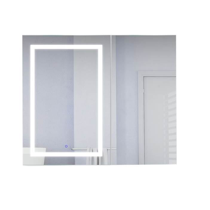Krugg SVANGE4236L LED Bi-View Medicine Cabinet 42X36 With Dimmer and Defogger