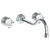 Watermark 201-2.2L-R2 La Fleur Wall Mounted 3 Hole Lavatory Set With 10 5/8" CTC  Spout