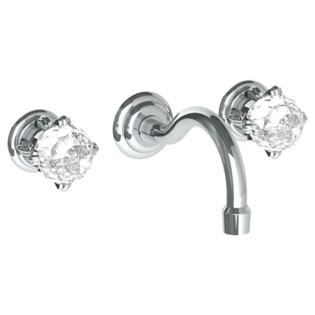 Watermark 201-2.2S-R2 La Fleur Wall Mounted 3 Hole Lavatory Set With 6 1/2" CTC  Spout - Parent