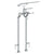 Watermark 201-8.3STP-R2 La Fleur Floor Standing Bath Set With Hand Shower & Shut-Off Valves