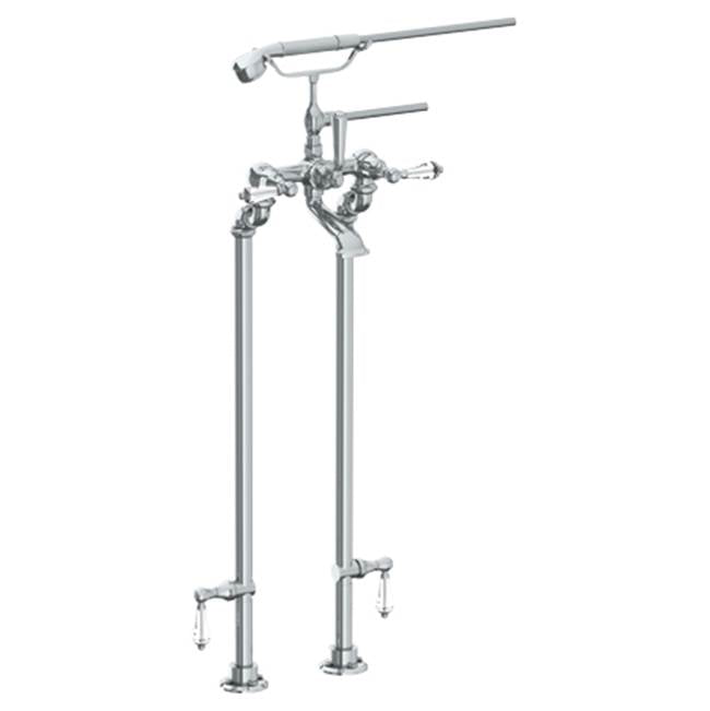 Watermark 201-8.3STP-R2 La Fleur Floor Standing Bath Set With Hand Shower & Shut-Off Valves