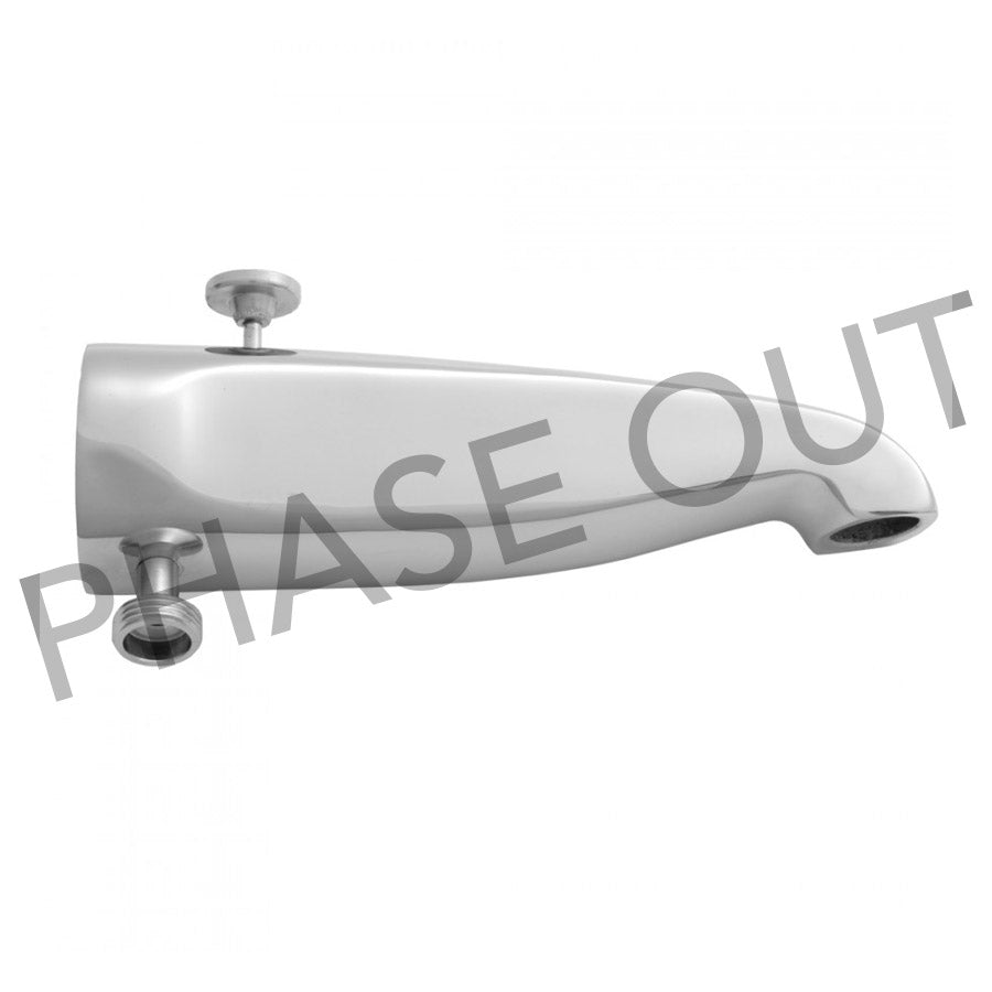 Jaclo 2010 8 1/2" Reach Brass Diverter Tub Spout With Handshower Outlet - Parent