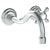 Watermark 206-1.2M-V Paris Wall Mounted 2 Hole Lavatory Set With 8 3/8" CTC  Spout