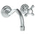 Watermark 206-1.2S-V Paris Wall Mounted 2 Hole Lavatory Set With 6 1/2" CTC  Spout