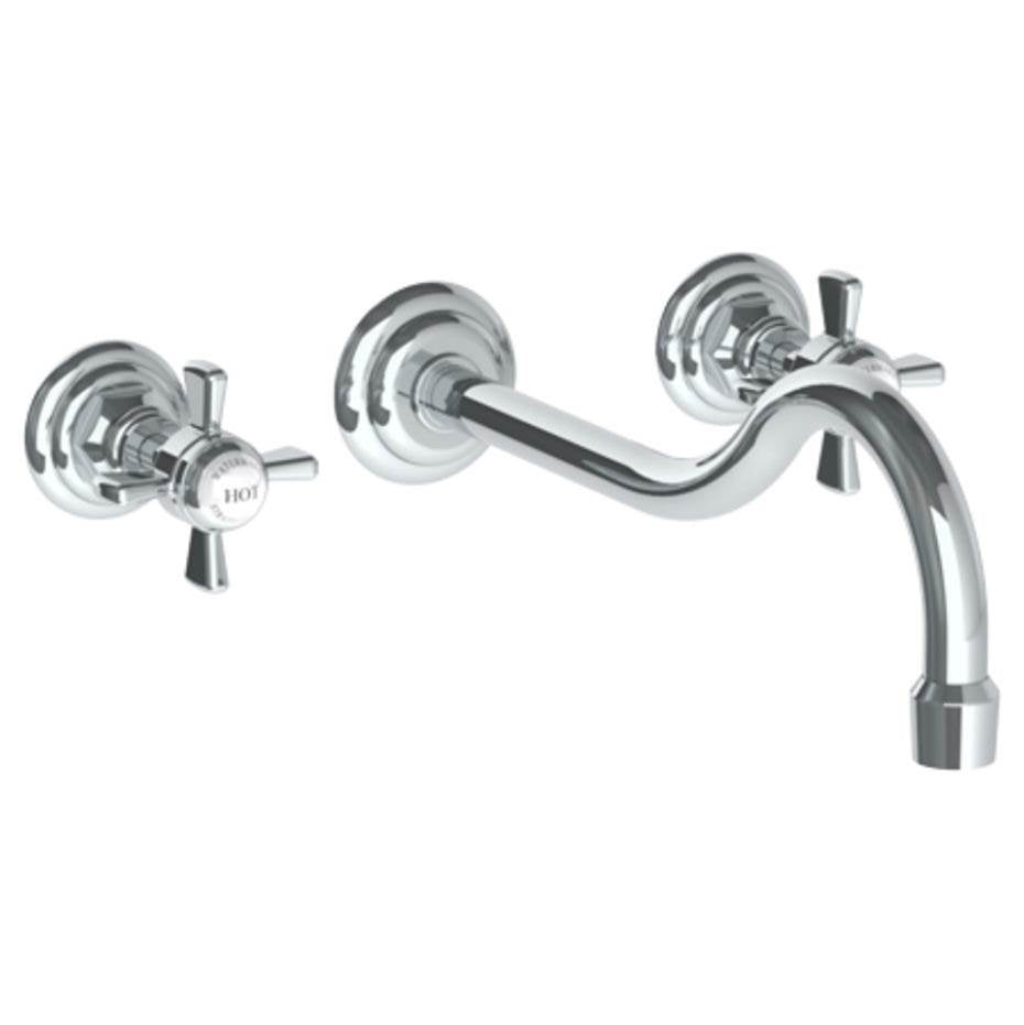 Watermark 206-2.2L-S1 Paris Wall Mounted 3 Hole Lavatory Set With 10 5/8" CTC  Spout