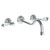 Watermark 206-2.2L-SWA Paris Wall Mounted 3 Hole Lavatory Set With 10 5/8" CTC  Spout