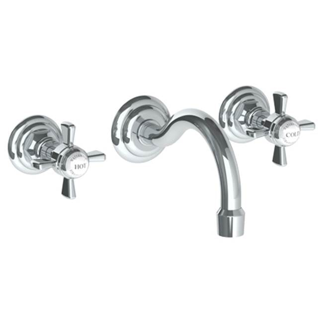 Watermark 206-2.2S-S1 Paris Wall Mounted 3 Hole Lavatory Set With 6 1/2" CTC  Spout - Parent