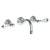 Watermark 206-2.2S-SWA Paris Wall Mounted 3 Hole Lavatory Set With 6 1/2" CTC  Spout