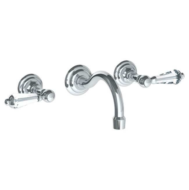 Watermark 206-2.2S-SWA Paris Wall Mounted 3 Hole Lavatory Set With 6 1/2" CTC  Spout