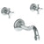 Watermark 206-5-S1 Paris Wall Mounted 3 Hole Bath Set