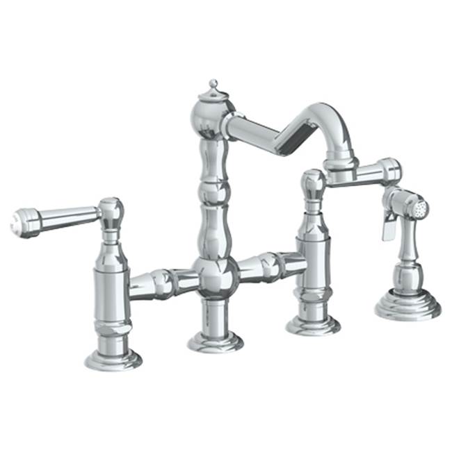 Watermark 206-7.6-S2 Paris Deck Mounted Bridge Kitchen Faucet With Side Spray - Parent