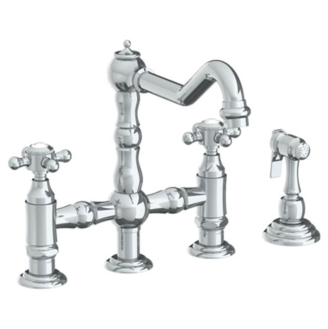 Watermark 206-7.6-V Paris Deck Mounted Bridge Kitchen Faucet With Side Spray - Parent