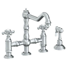 Load image into Gallery viewer, Watermark 206-7.6-V Paris Deck Mounted Bridge Kitchen Faucet With Side Spray