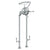 Watermark 206-8.3STP-S2 Paris Floor Standing Bath Set With Hand Shower & Shut-Off Valves