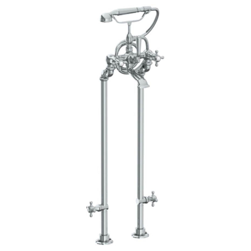 Watermark 206-8.3STP-V Paris Floor Standing Bath Set With Hand Shower & Shut-Off Valves