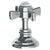 Watermark 206-DTH-S1 Paris Trim For Deck Mounted Valve. Porcelain Cross & Lever Buttons Engraved "Hot - Parent