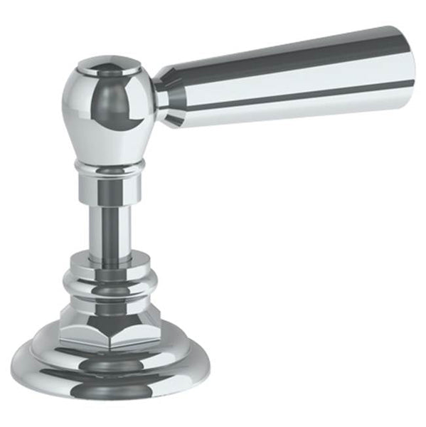 Watermark 206-DTH-S1A Paris Trim For Deck Mounted Valve. Porcelain Cross & Lever Buttons Engraved "Hot