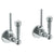 Watermark 206-MAS2-S2 Paris Lavatory Angle Stop Kit -1/2" IPS X 3/8" Od Compression