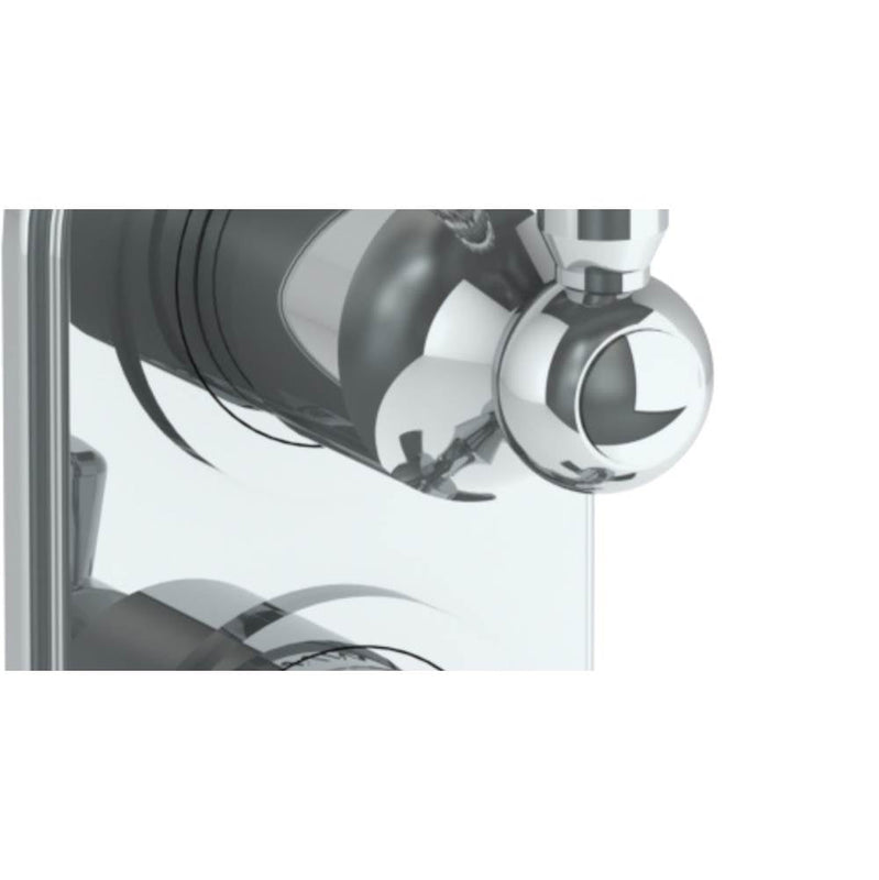 Watermark 206-T25-SWA Paris Wall Mounted Mini Thermostatic Shower Trim With Built-In Control 3-1/2" X 6-1/4".