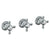 Watermark 206-WTR3-V Paris Wall Mounted 3-Valve Shower Trim