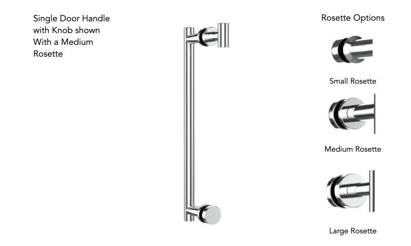 Neelnox MST-SDKN6-SR Masterpiece 6 Single Door Handle With Knob Small Rosette - Parent