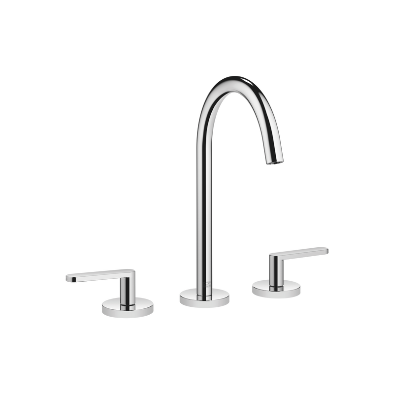 Dornbracht 207136610010 Meta Three-Hole Lavatory Mixer With Drain
